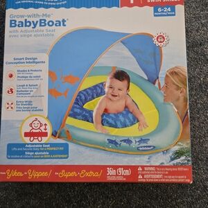 Blue Baby Boat with Adjustable Seat